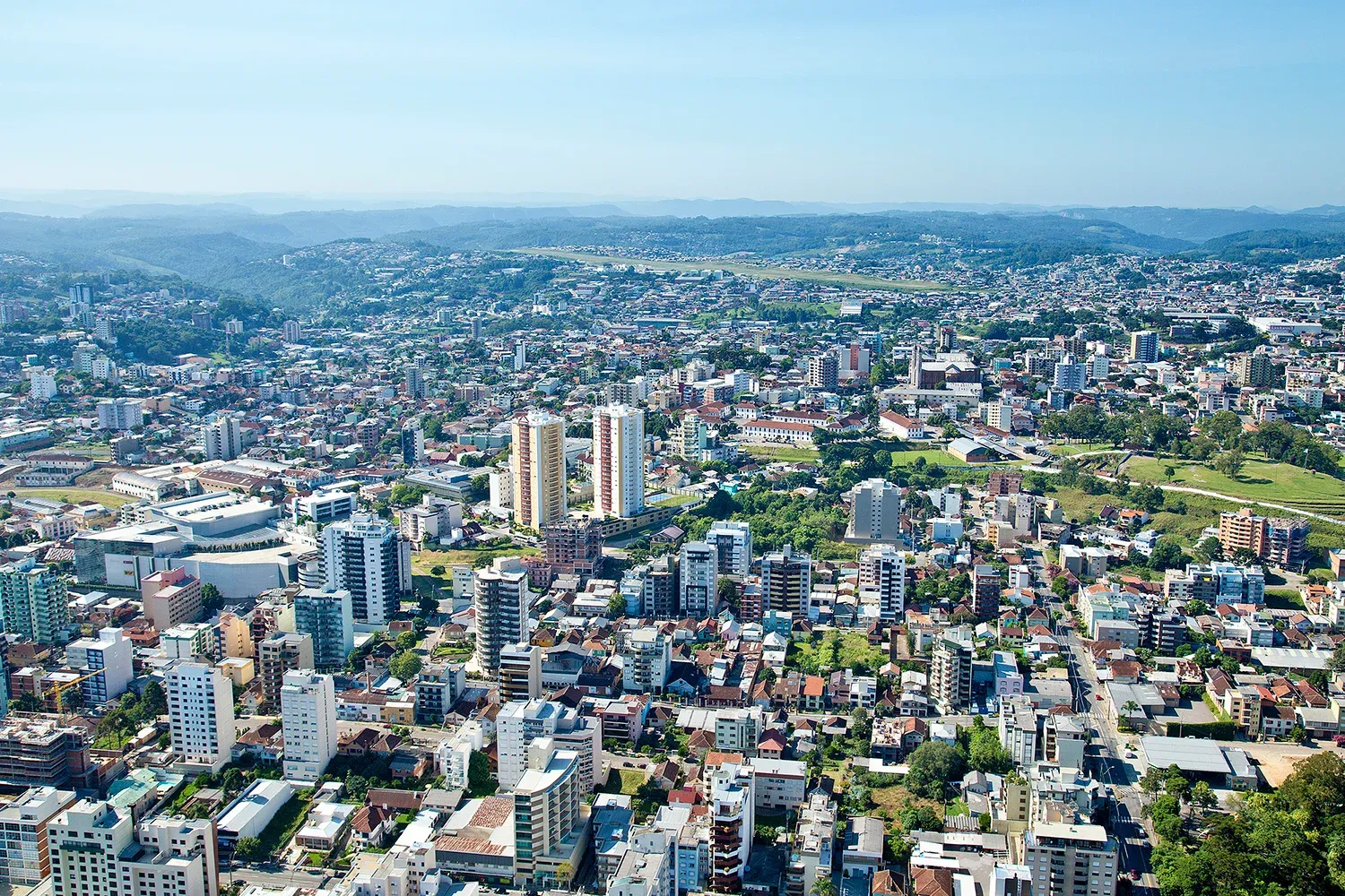 Vista da cidade de Caxias do Sul, Rio Grande do Sul