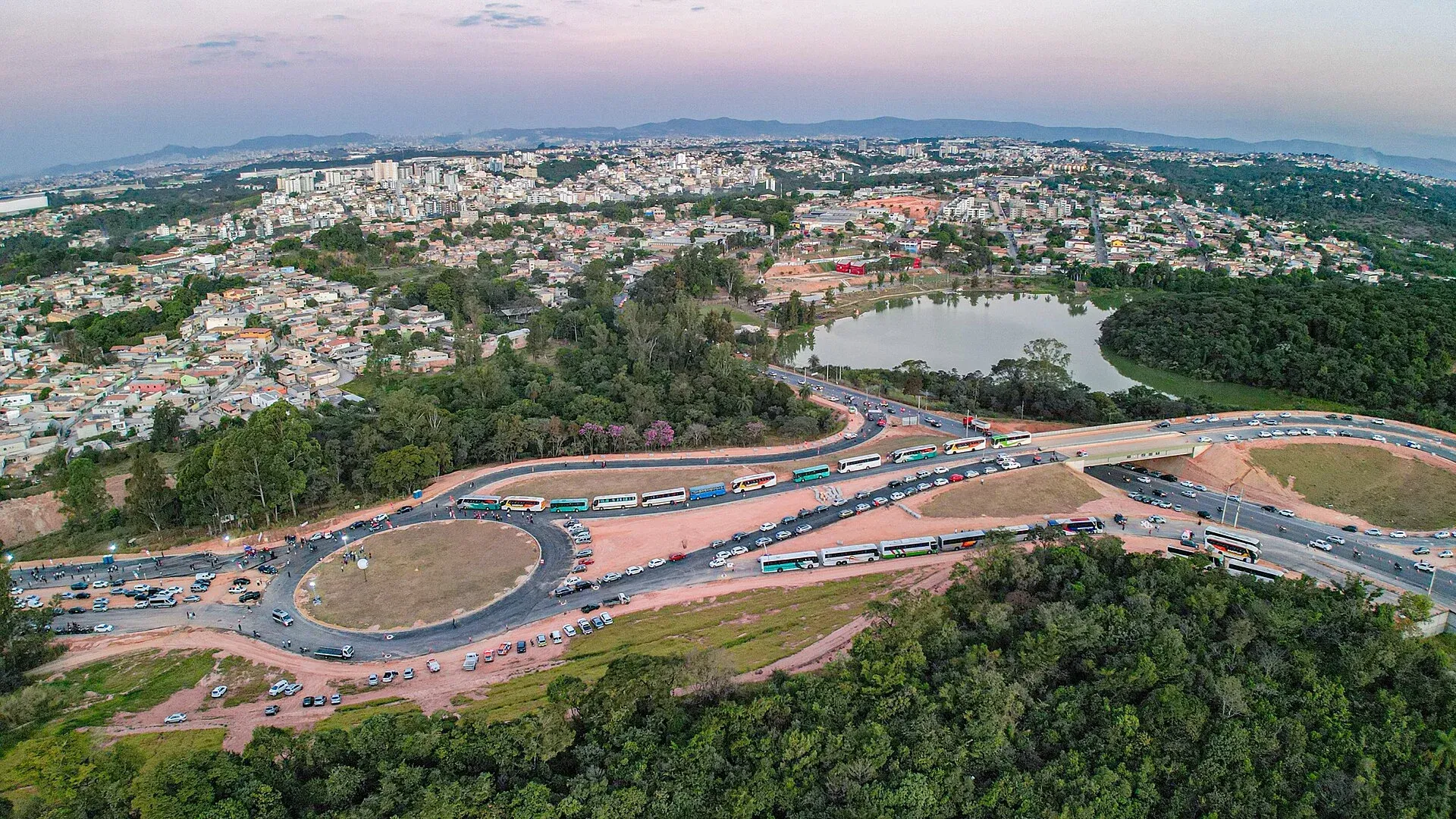 Vista da cidade de Contagem, Minas Gerais