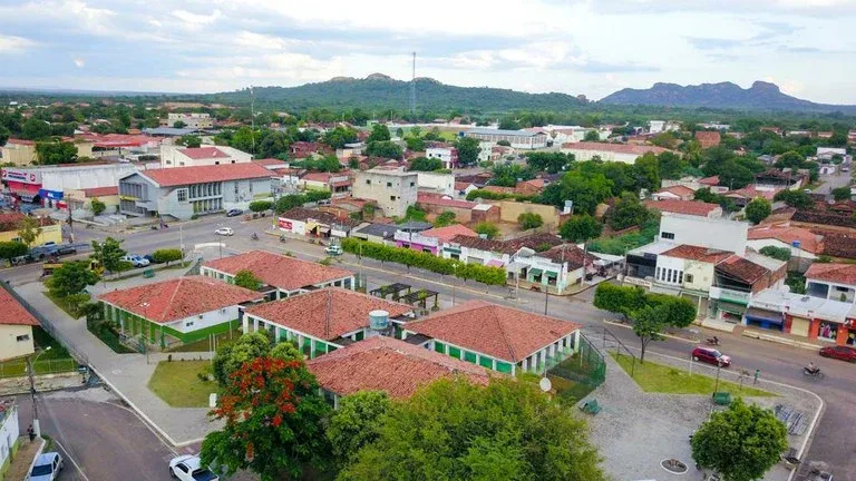 Vista da cidade de Curimatá, Piauí