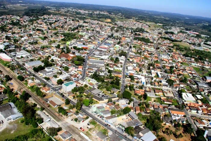 Vista da cidade de Embu-Guaçu, São Paulo