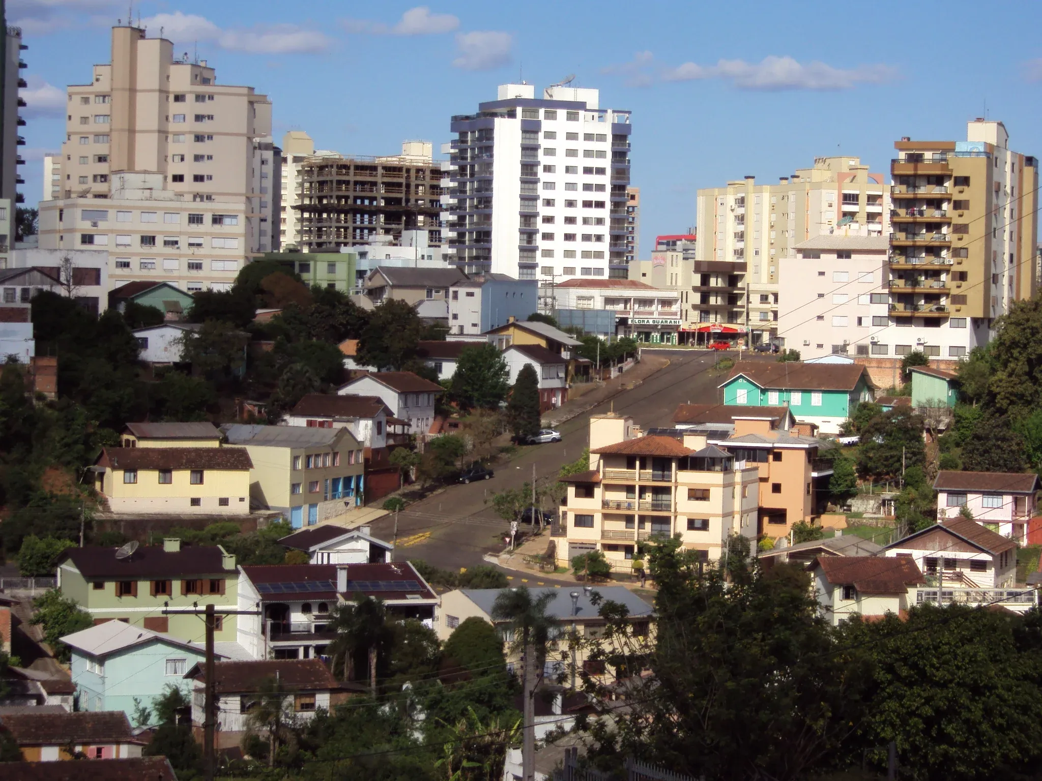 Vista da cidade de Erechim, Rio Grande do Sul