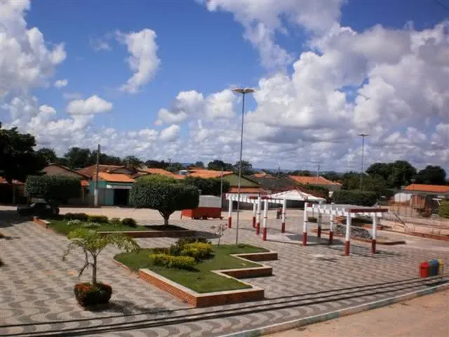 Vista da cidade de Feira da Mata, Bahia