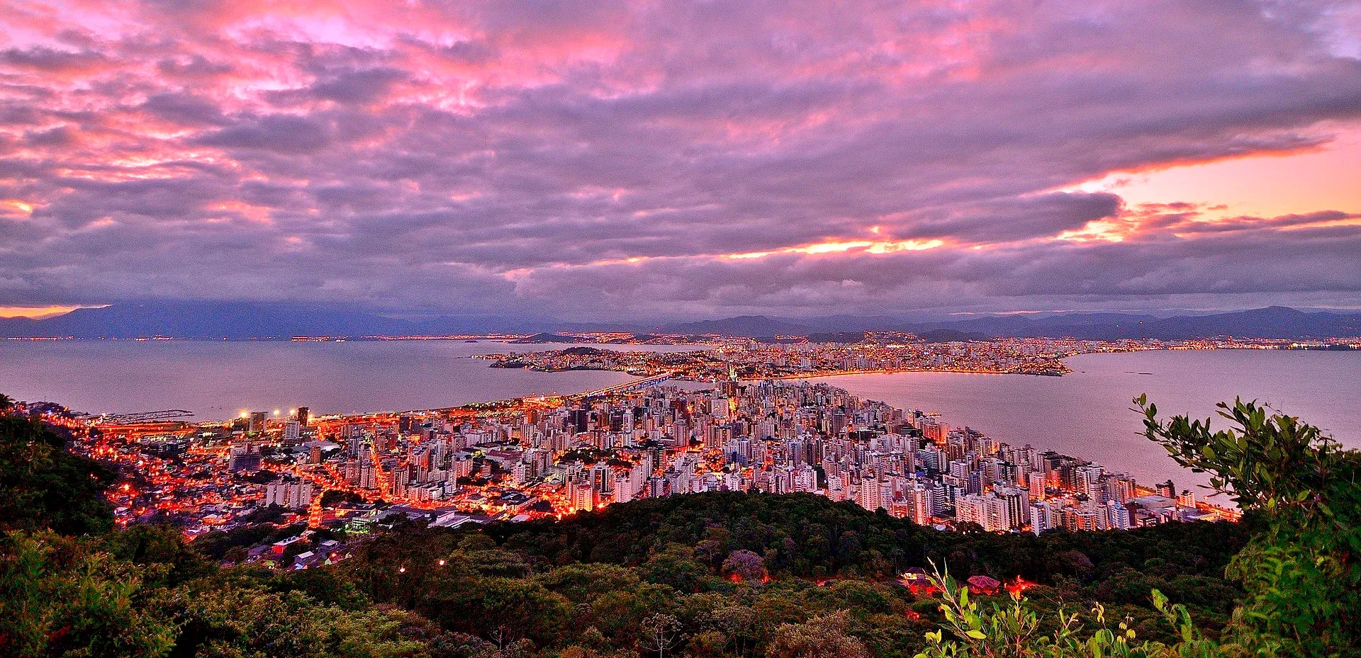 Vista da cidade de Florianópolis, Santa Catarina