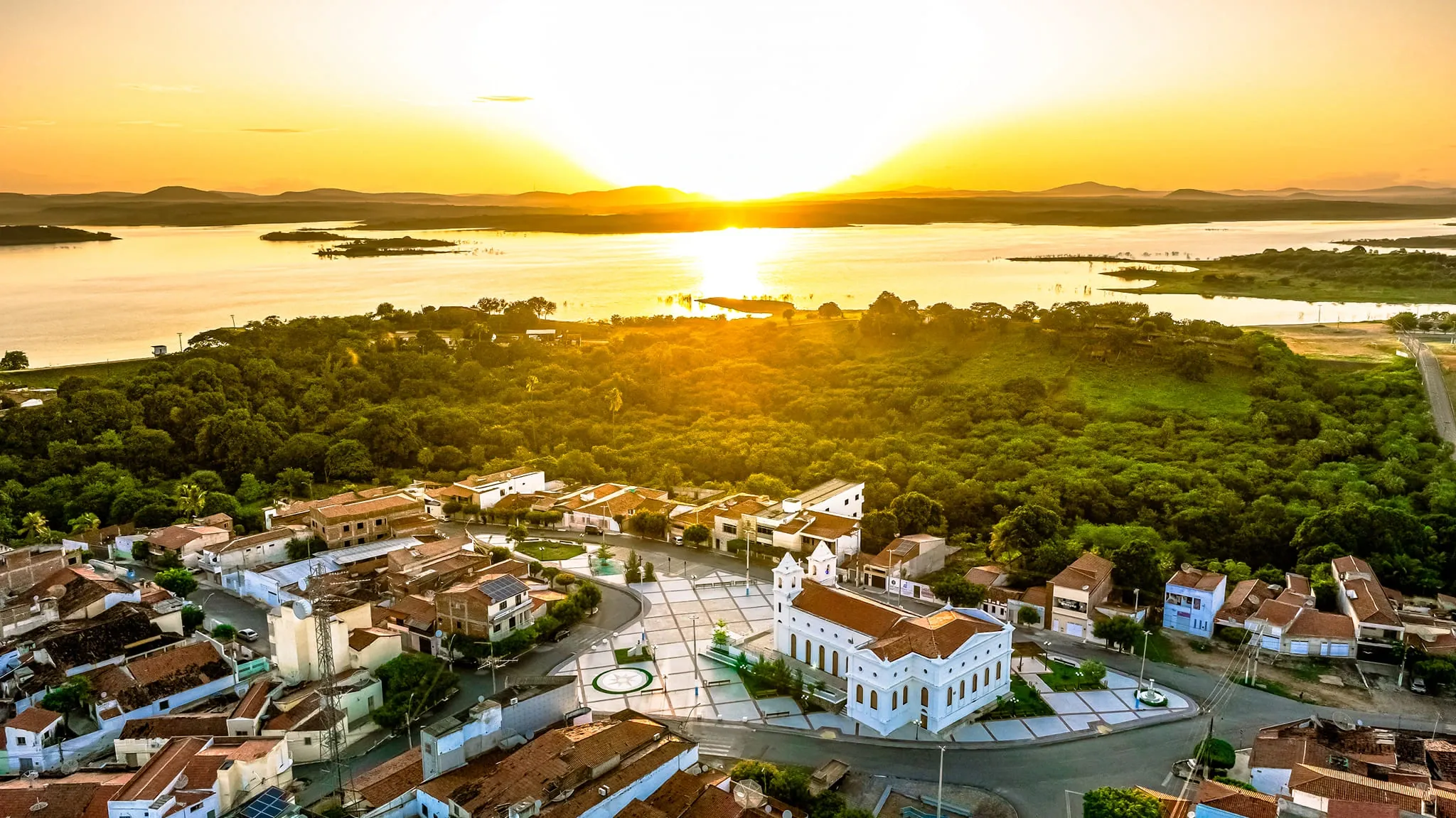 Vista da cidade de Forquilha, Ceará