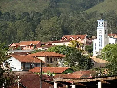 Vista da cidade de Gonçalves, Minas Gerais