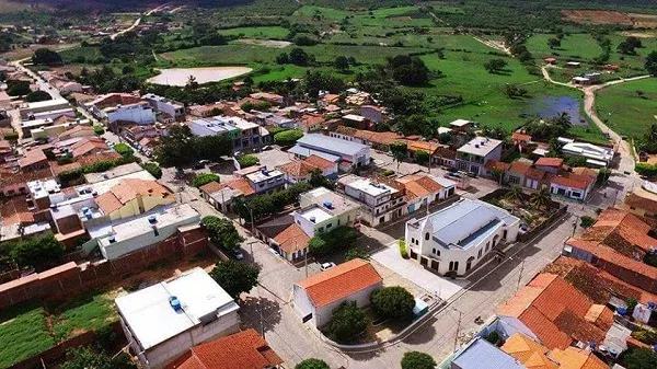 Vista da cidade de Guajeru, Bahia