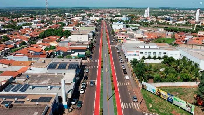 Vista da cidade de Iturama, Minas Gerais