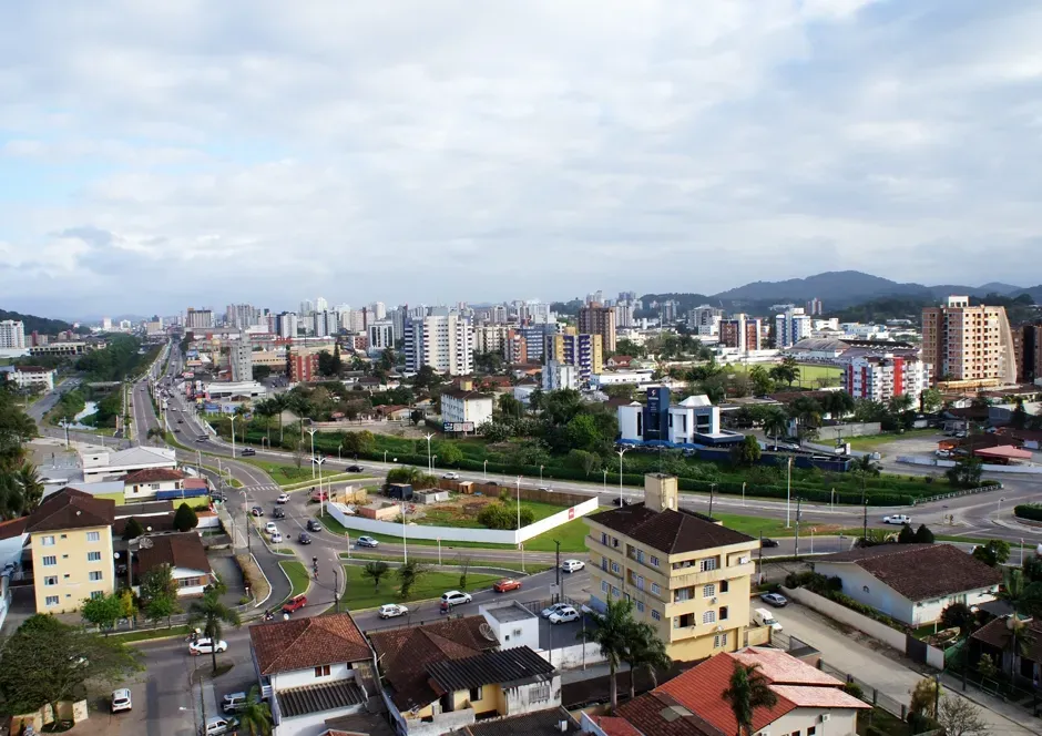 Vista da cidade de Joinville, Santa Catarina