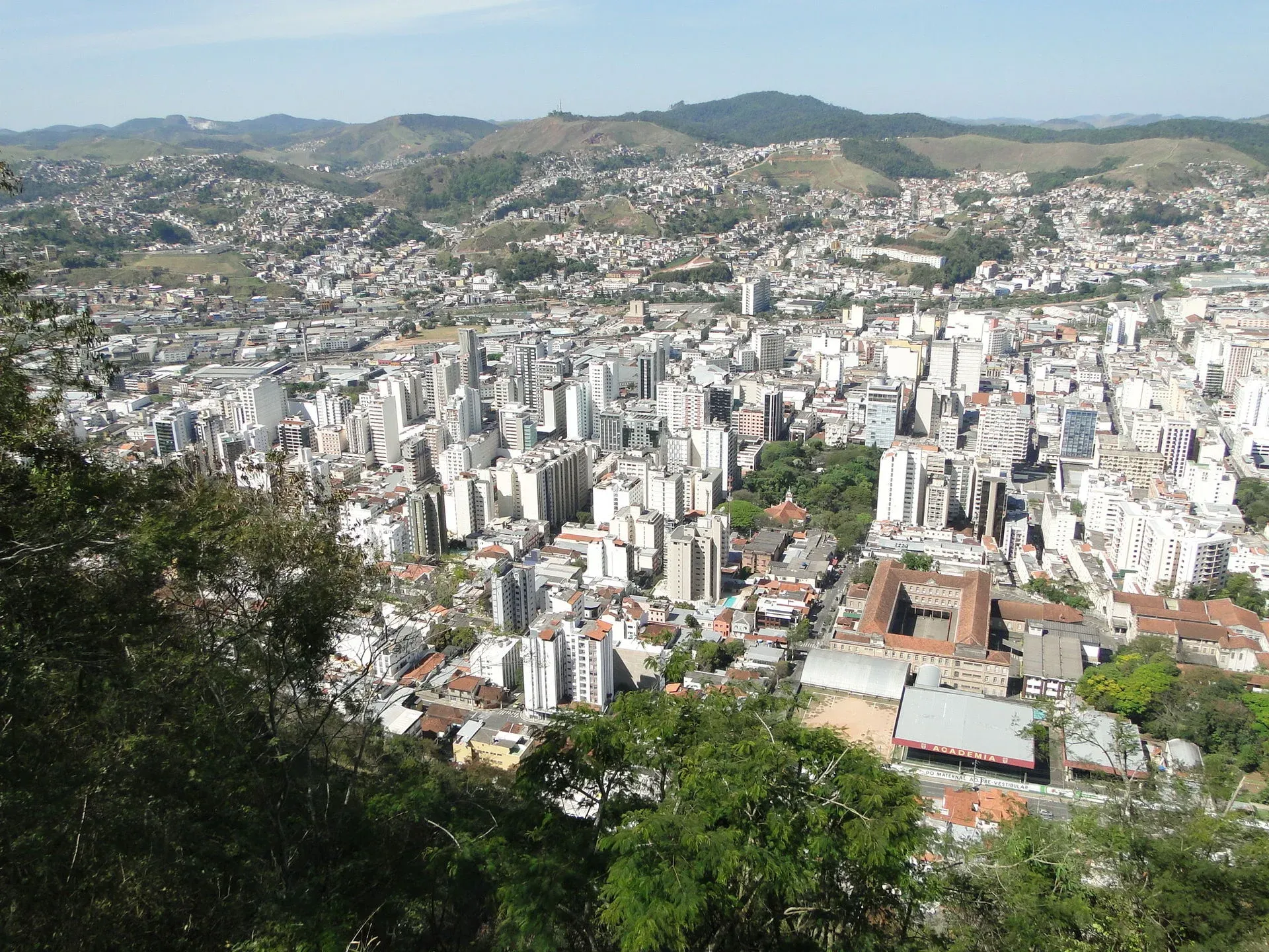 Vista da cidade de Juiz de Fora, Minas Gerais