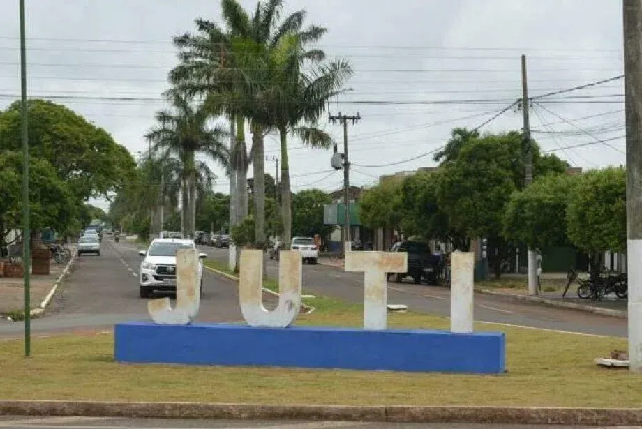 Vista da cidade de Juti, Mato Grosso do Sul