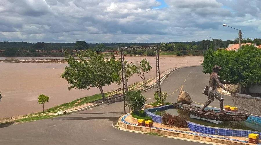 Vista da cidade de Madeiro, Piauí