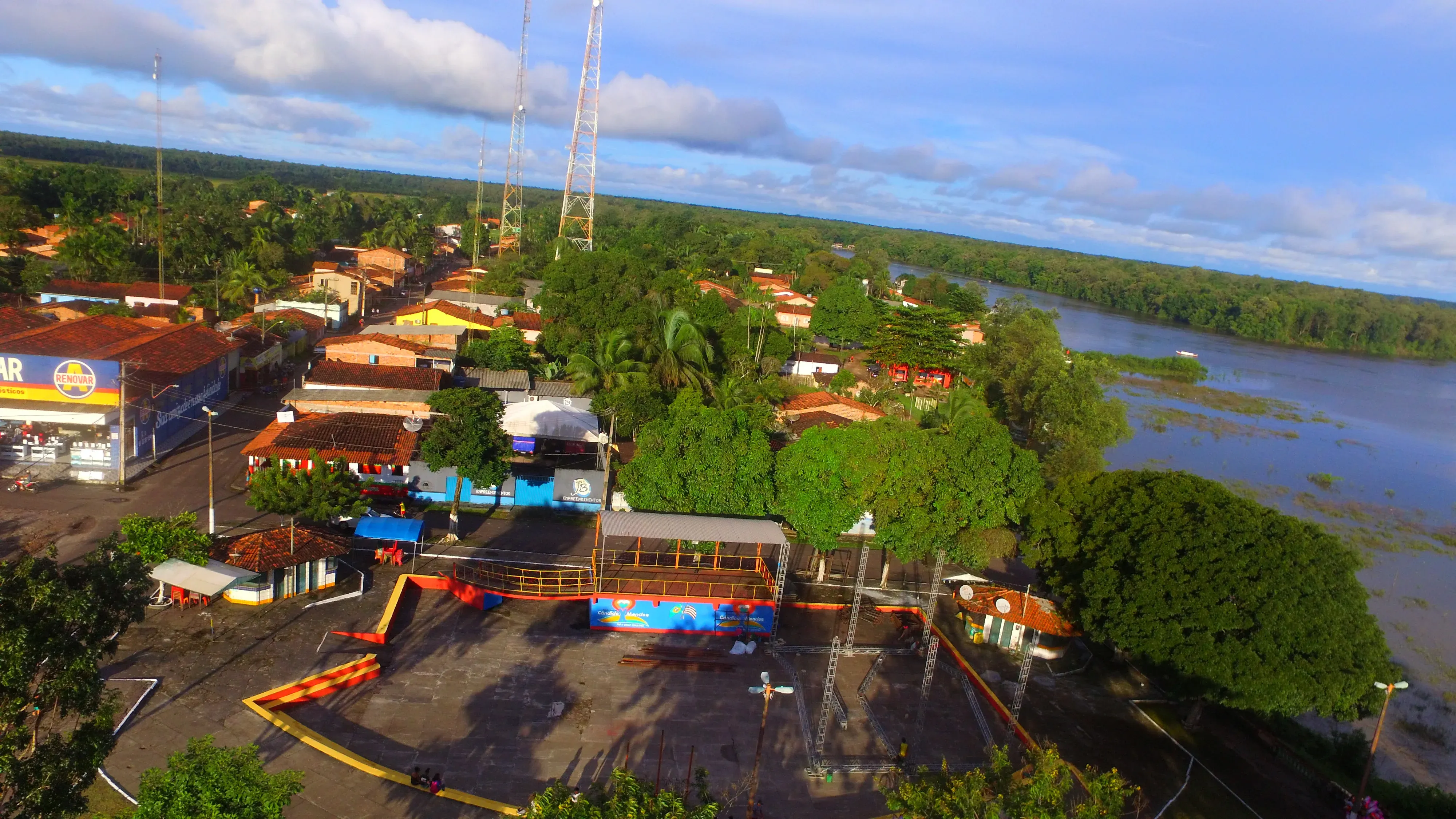 Vista da cidade de Maracaçumé, Maranhão