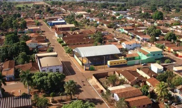 Vista da cidade de Maurilândia do Tocantins, Tocantins