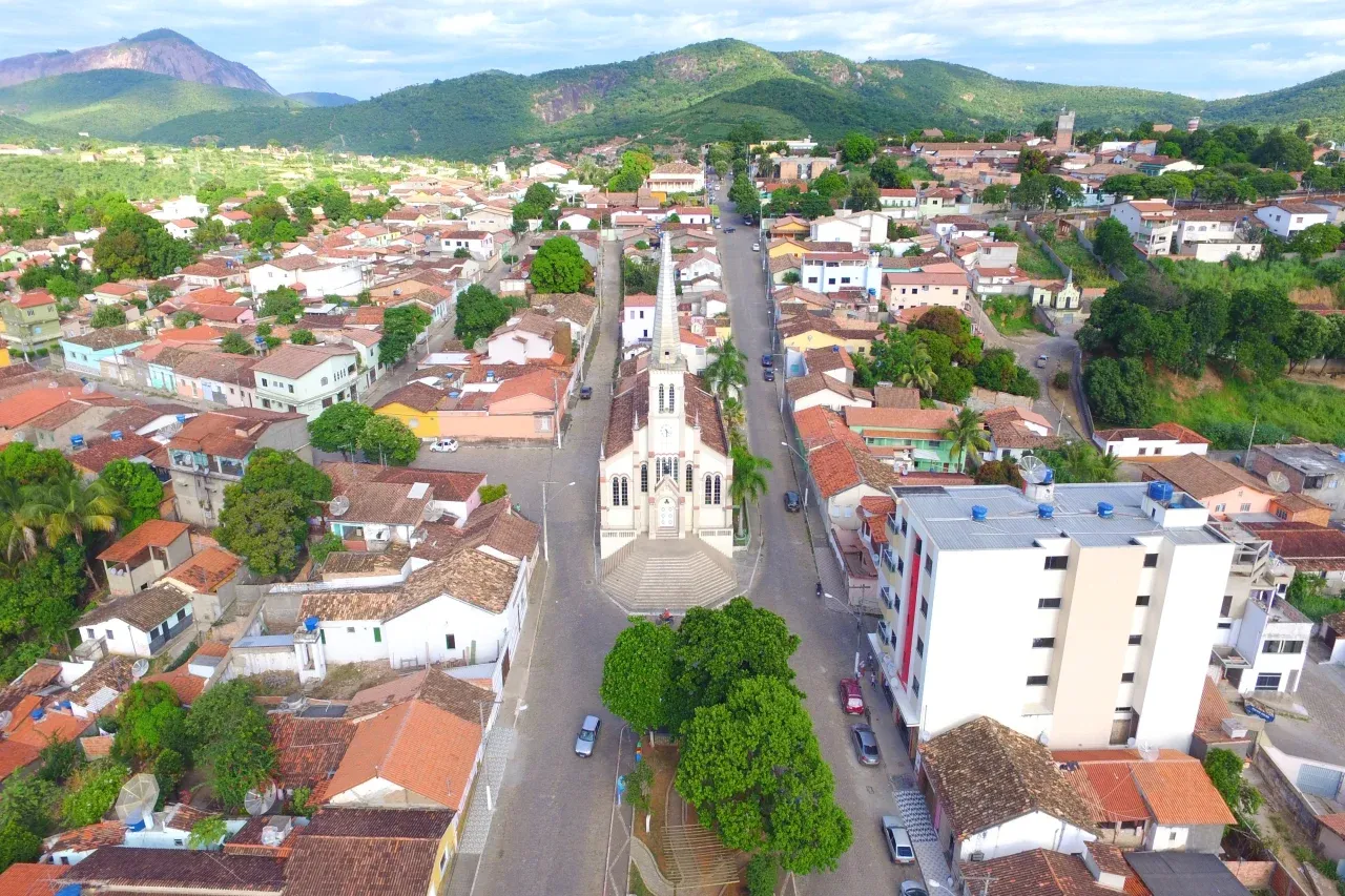 Vista da cidade de Medina, Minas Gerais