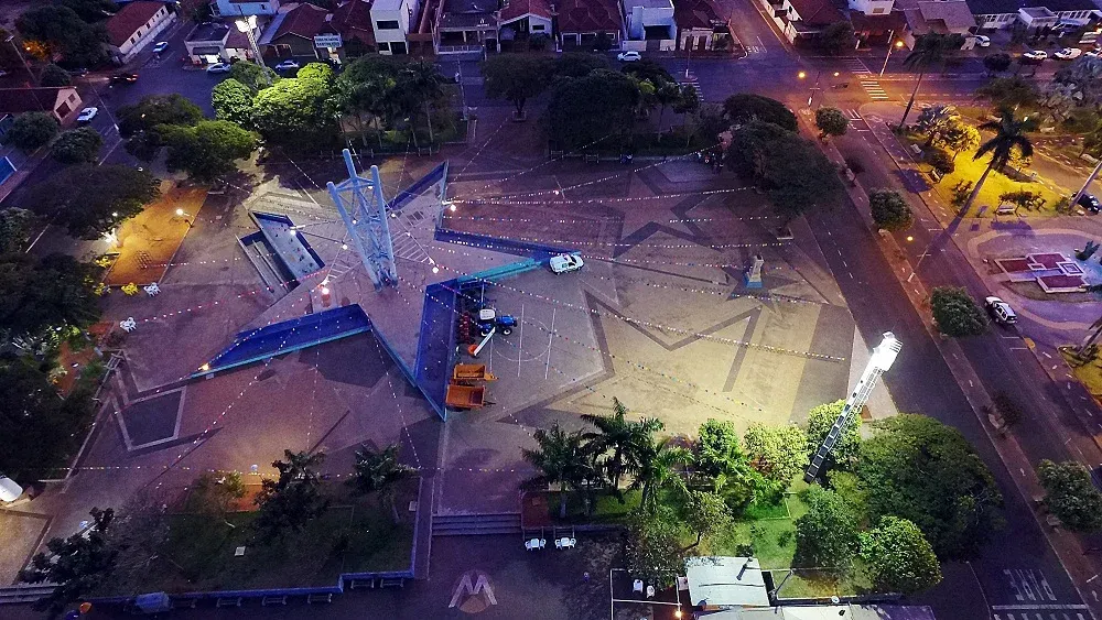 Vista da cidade de Mira Estrela, São Paulo