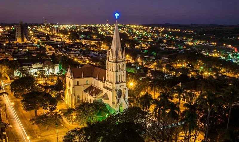 Vista da cidade de Mococa, São Paulo