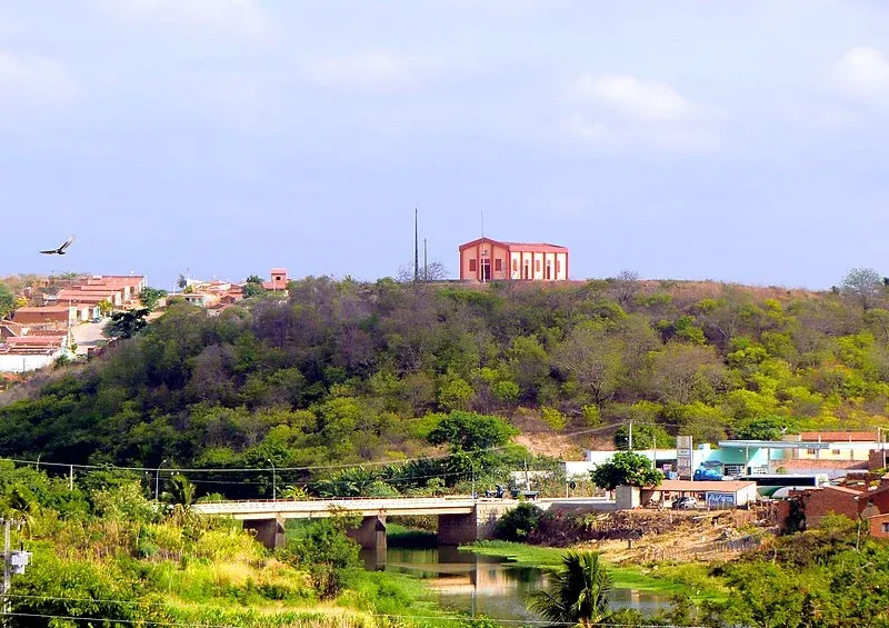 Vista da cidade de Mombaça, Ceará