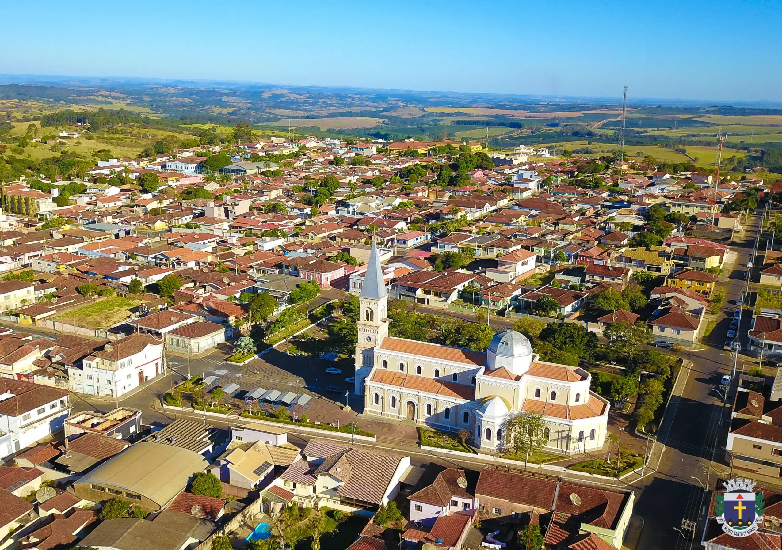 Vista da cidade de Monte Santo de Minas, Minas Gerais