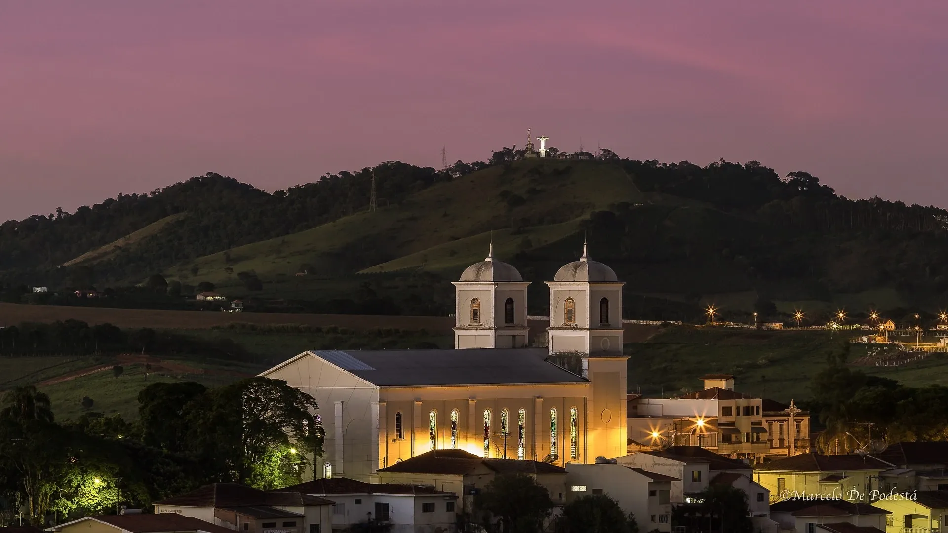 Vista da cidade de Muzambinho, Minas Gerais