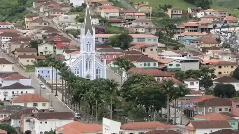 Vista da cidade de Natércia, Minas Gerais