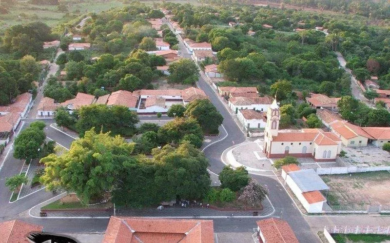 Vista da cidade de Palmeirais, Piauí