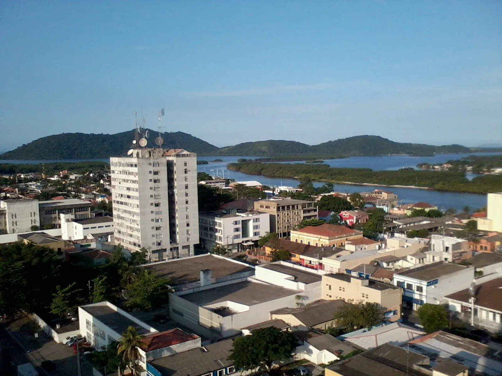 Vista da cidade de Paranaguá, Paraná