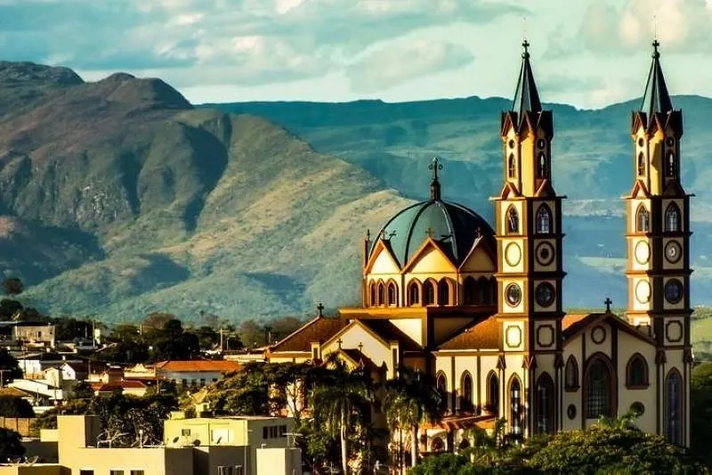 Vista da cidade de Passos, Minas Gerais