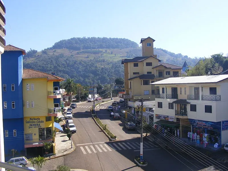 Vista da cidade de Piratuba, Santa Catarina