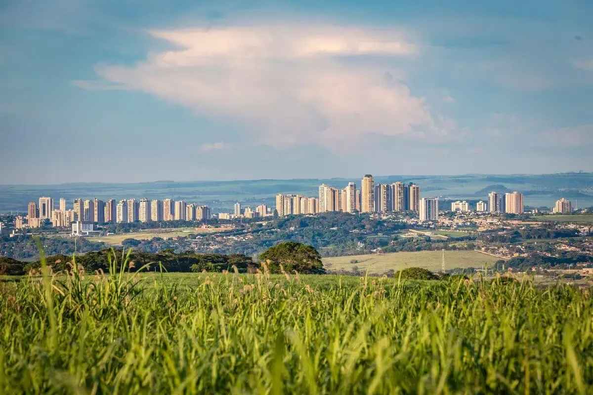 Vista da cidade de Ribeirão Preto, São Paulo