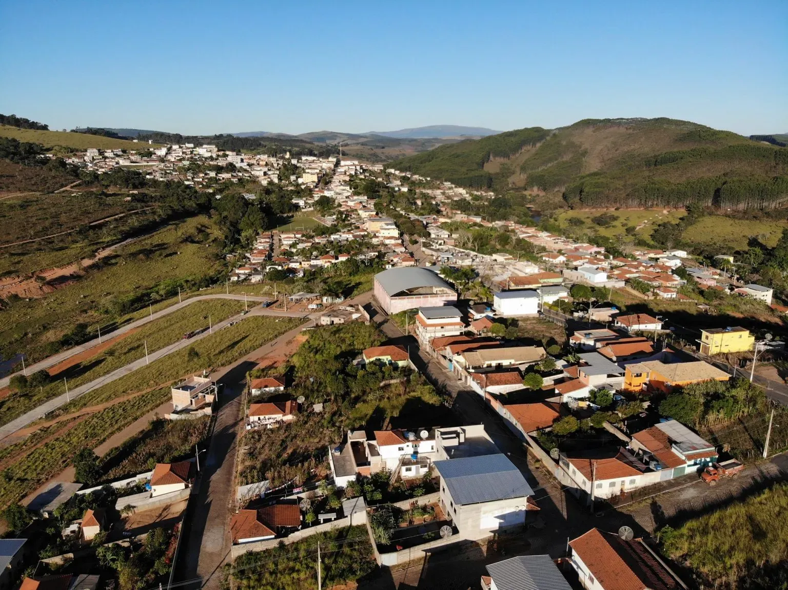 Vista da cidade de Santana do Garambéu, Minas Gerais