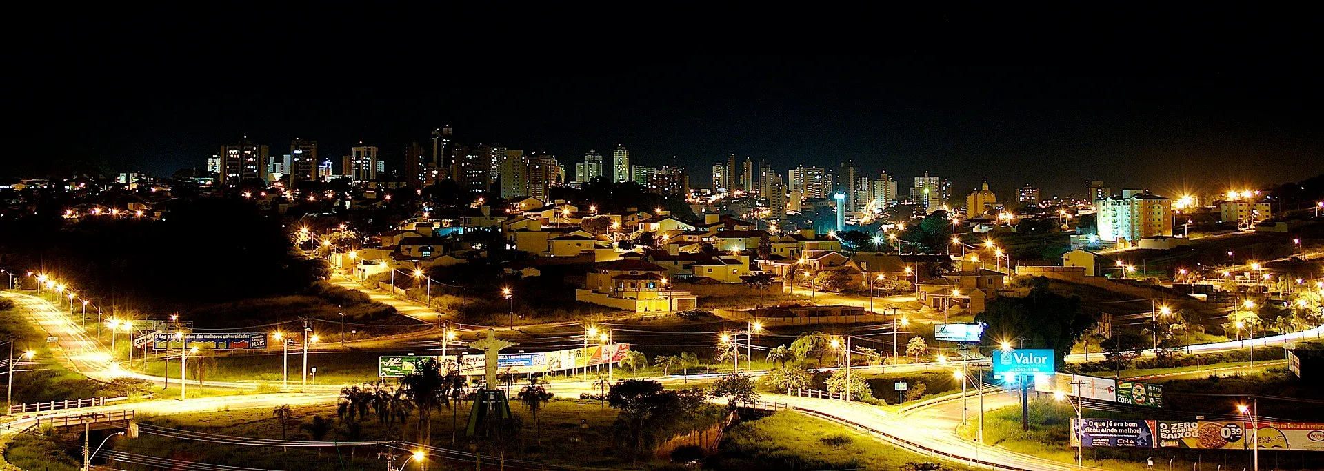 Vista da cidade de São Carlos, São Paulo