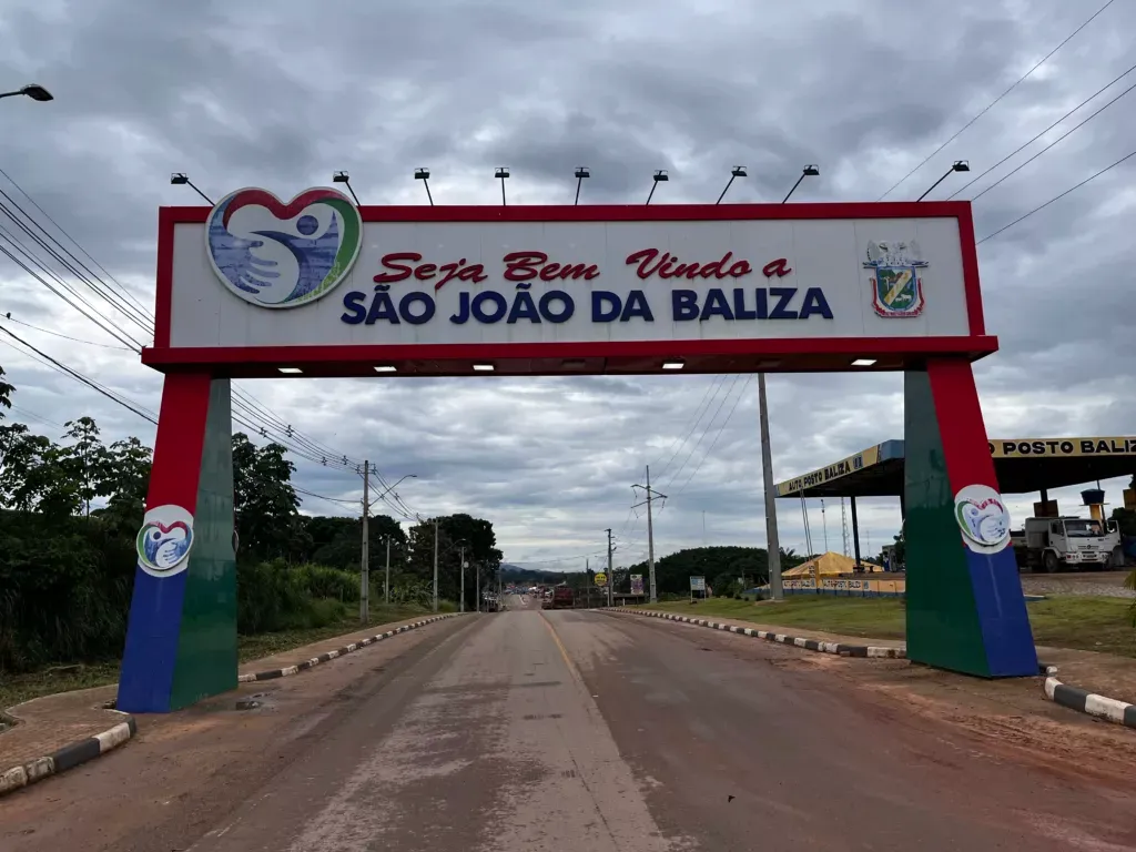 Vista da cidade de São João da Baliza, Roraima