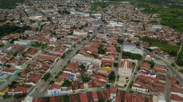 Vista da cidade de São José do Egito, Pernambuco