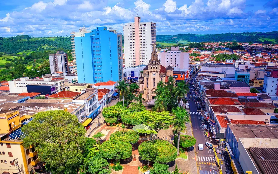 Vista da cidade de São Sebastião do Paraíso, Minas Gerais