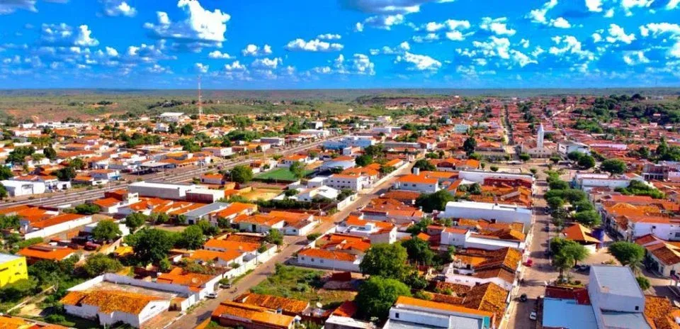 Vista da cidade de Simplício Mendes, Piauí