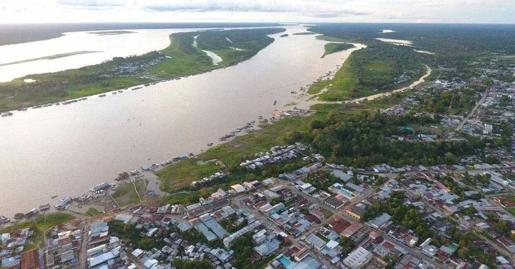 Vista da cidade de Tabatinga, Amazonas