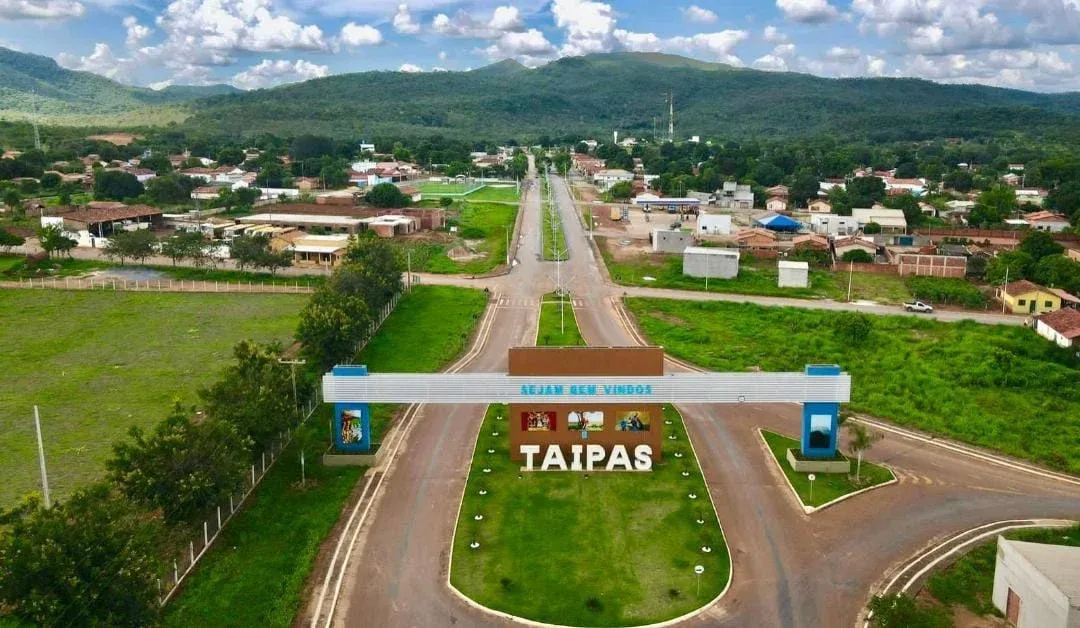 Vista da cidade de Taipas do Tocantins, Tocantins