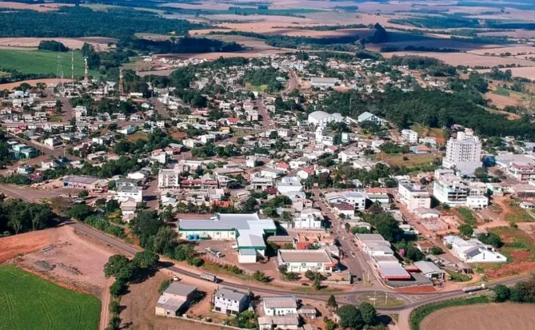 Vista da cidade de Trindade do Sul, Rio Grande do Sul