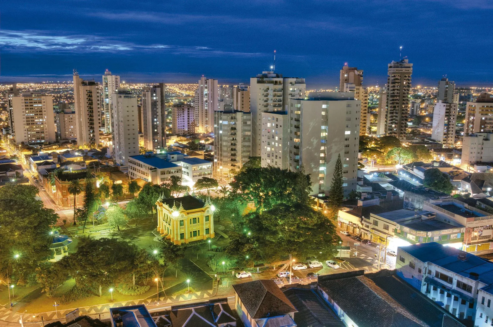 Vista da cidade de Uberlândia, Minas Gerais