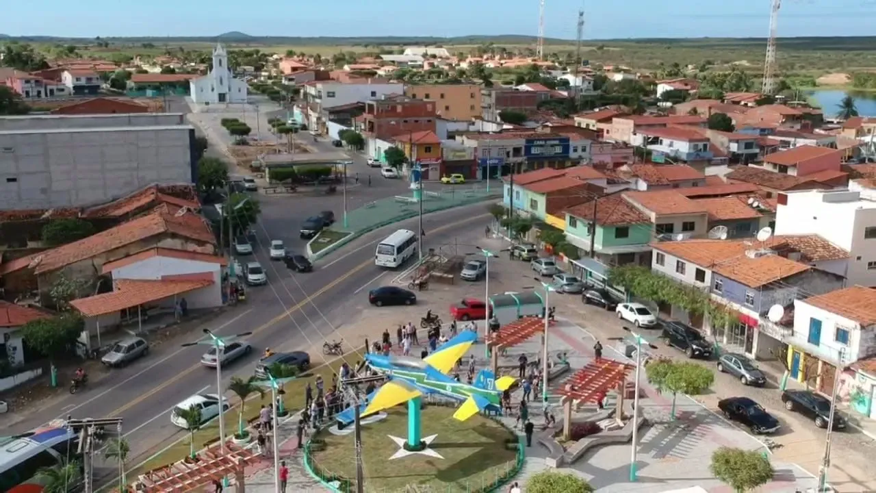 Vista da cidade de Umirim, Ceará