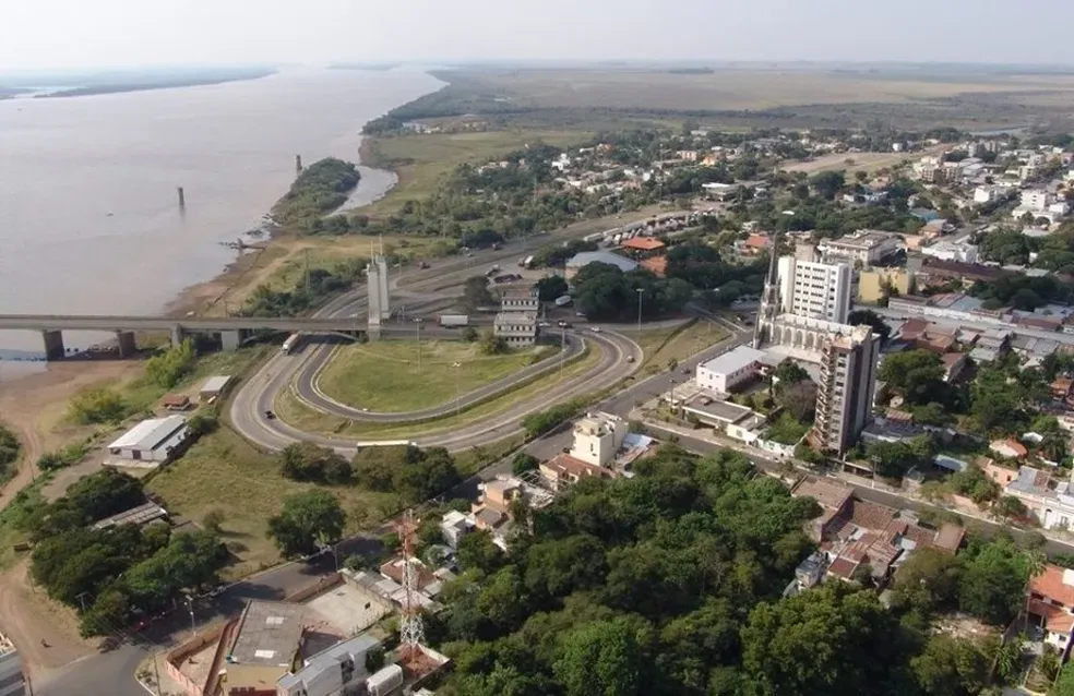 Vista da cidade de Uruguaiana, Rio Grande do Sul