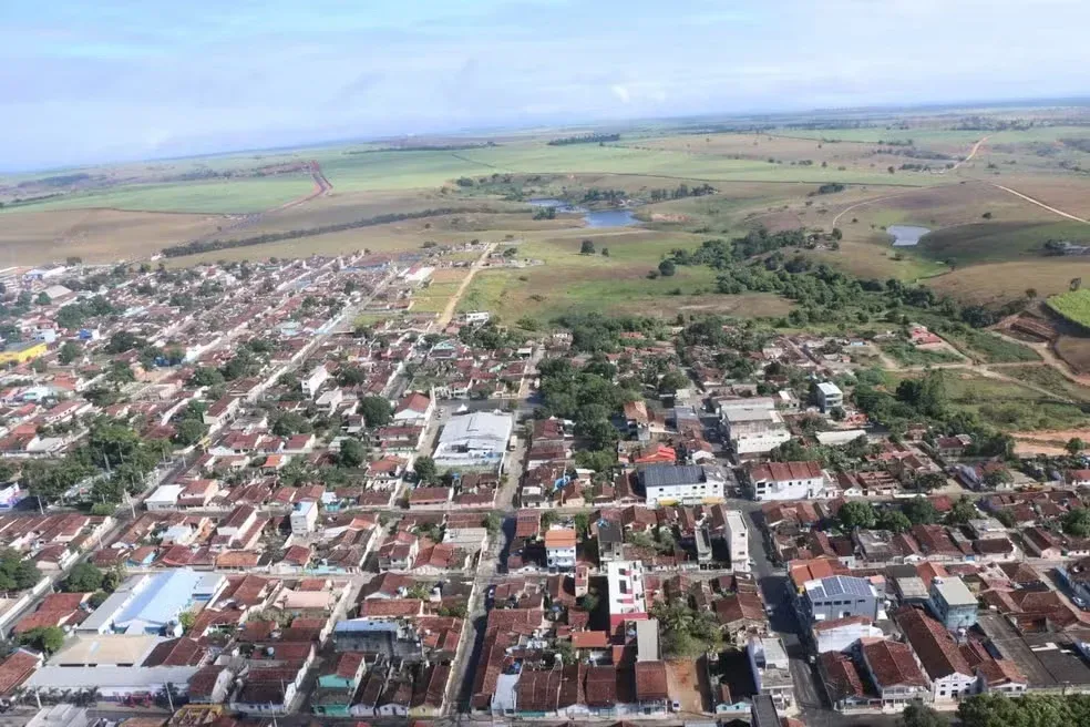 Vista da cidade de Várzea da Roça, Bahia