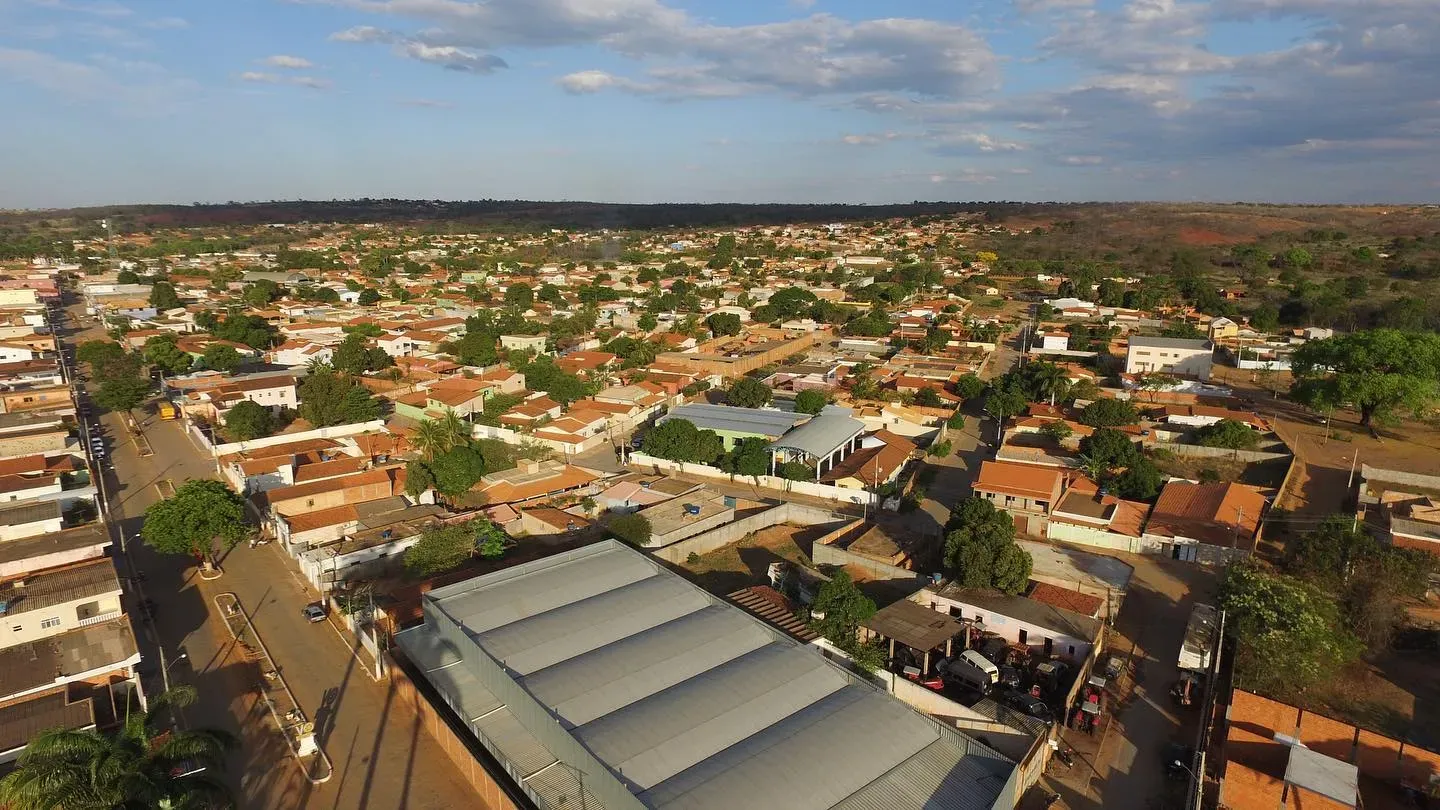 Vista da cidade de Varzelândia, Minas Gerais