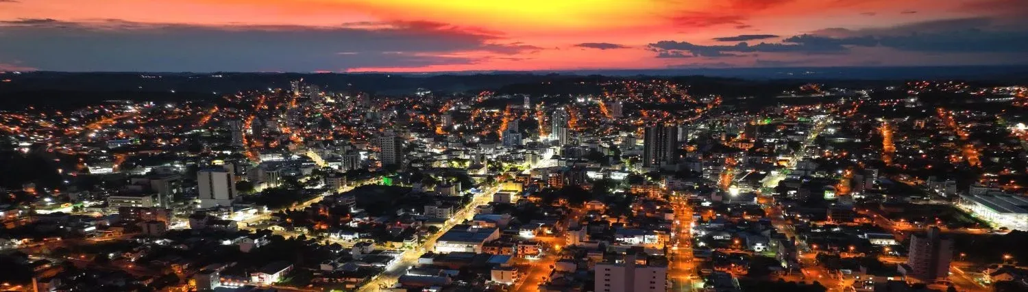 Vista da cidade de Xanxerê, Santa Catarina